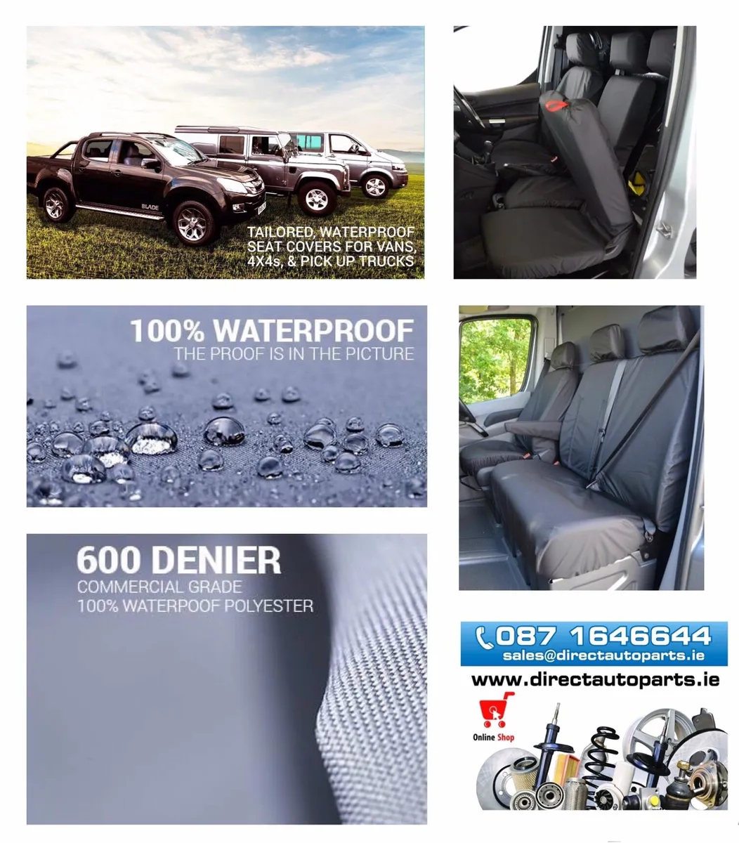 Fitted Van Seat Covers 👉DirectAutoParts.ie
