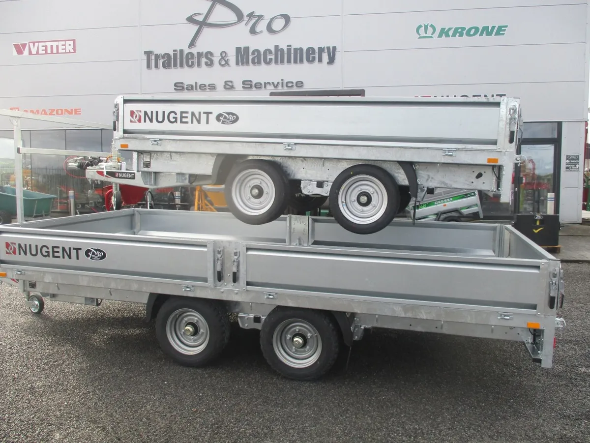 pro trailers nugent drop side trailer 10  12 14 ft - Image 1