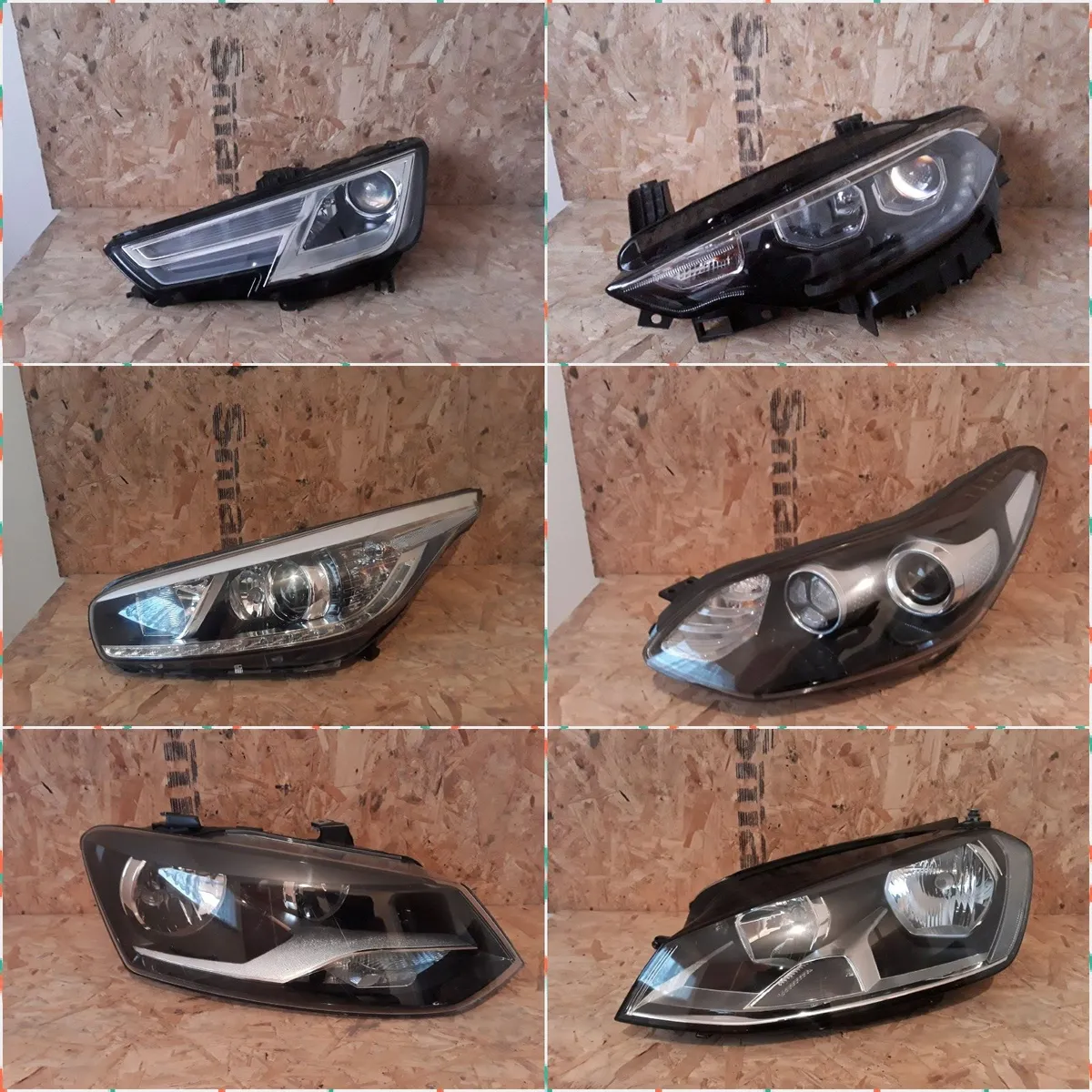 Headlights for various makes and models. XENON LED