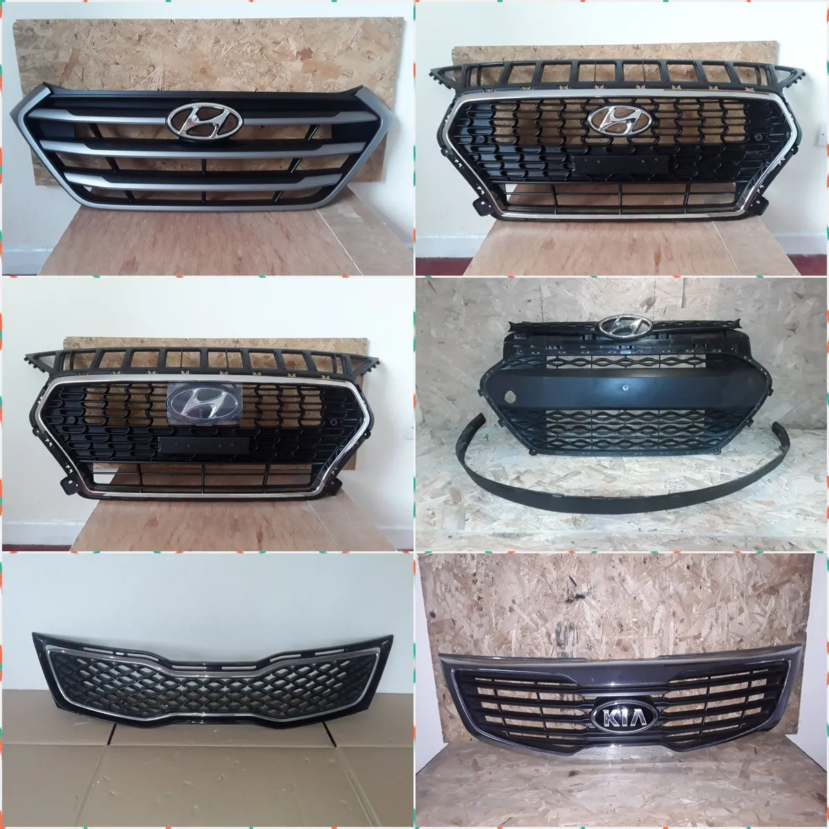 Grilles for various makes and models. New & used