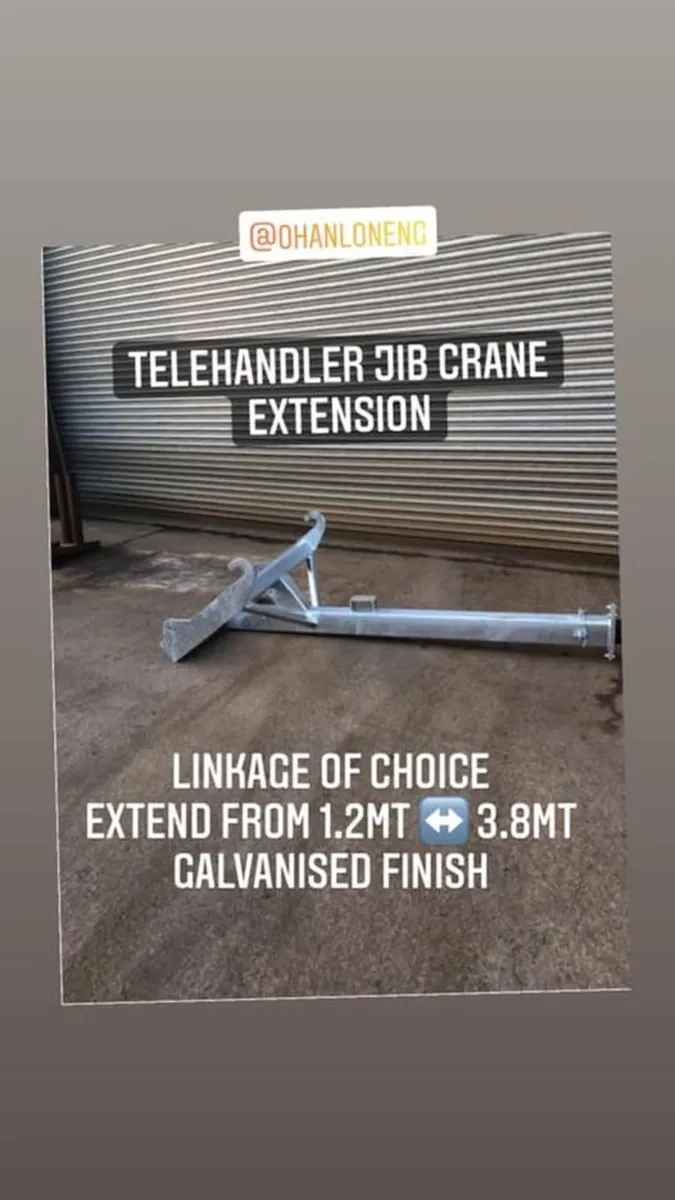 JIB Crane Extension for Telehandler - Any Linkage