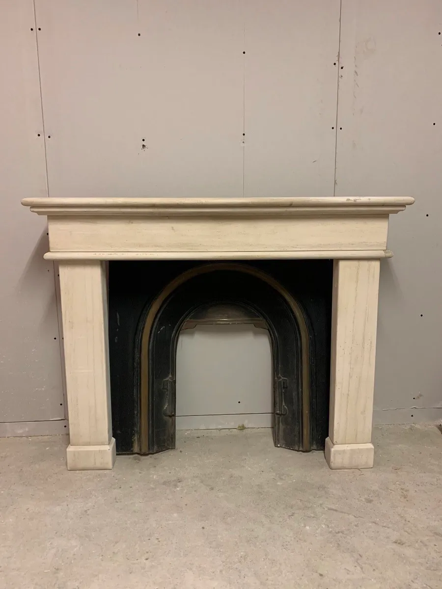 Sandstone Fireplace With Cast Iron Inset - Image 3