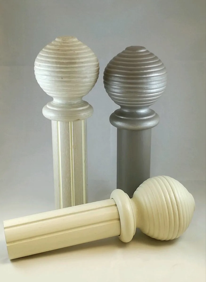 40% off 50mm Wood Curtain Poles.