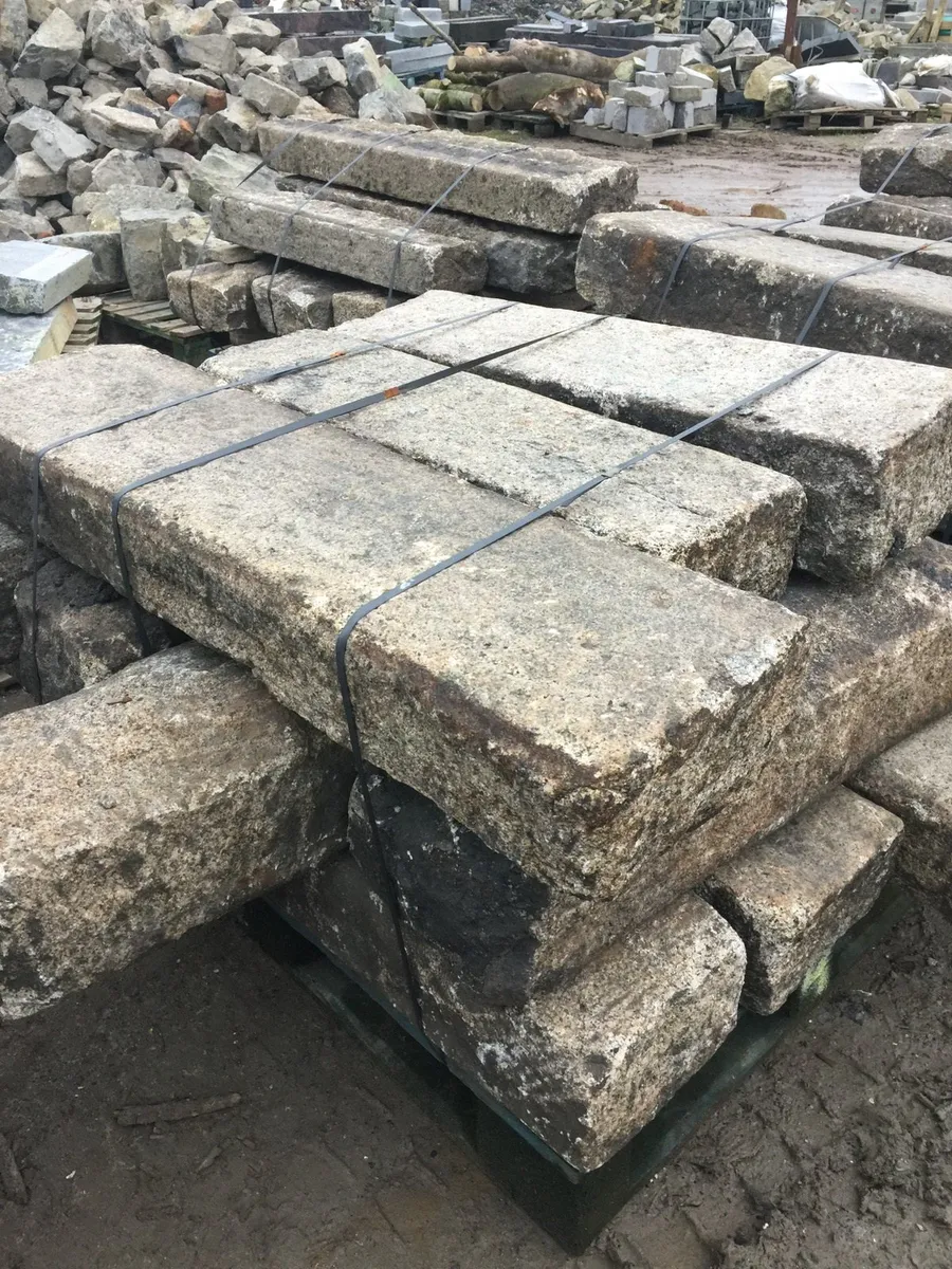 SALVAGED OLD STONE KERBS - Image 2