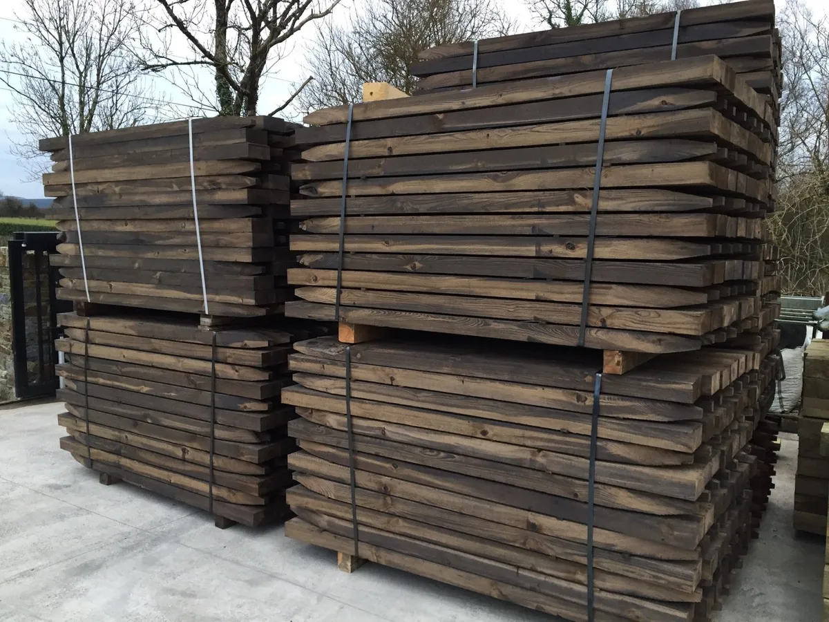 Imported Post & Rail Fencing (Creosote posts) - Image 3