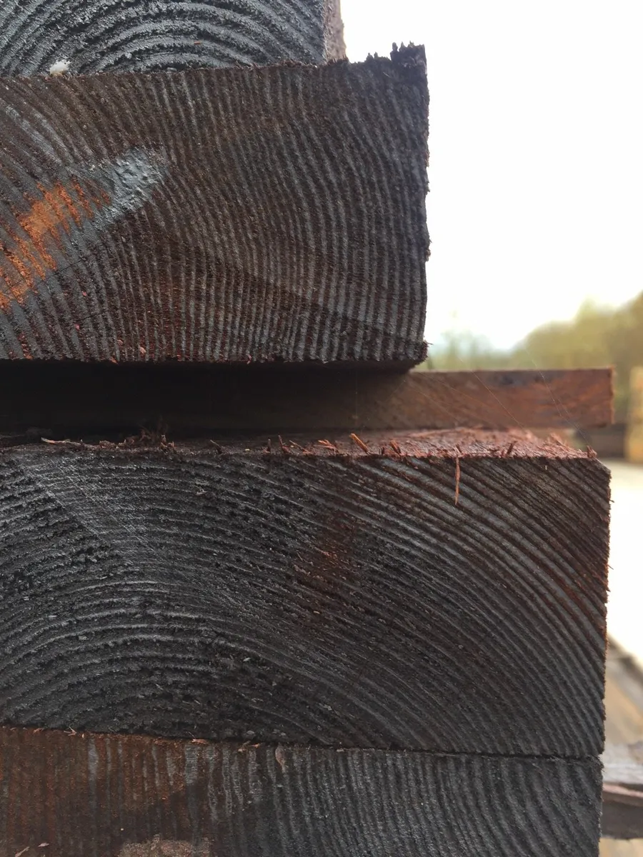 Imported Post & Rail Fencing (Creosote posts) - Image 4