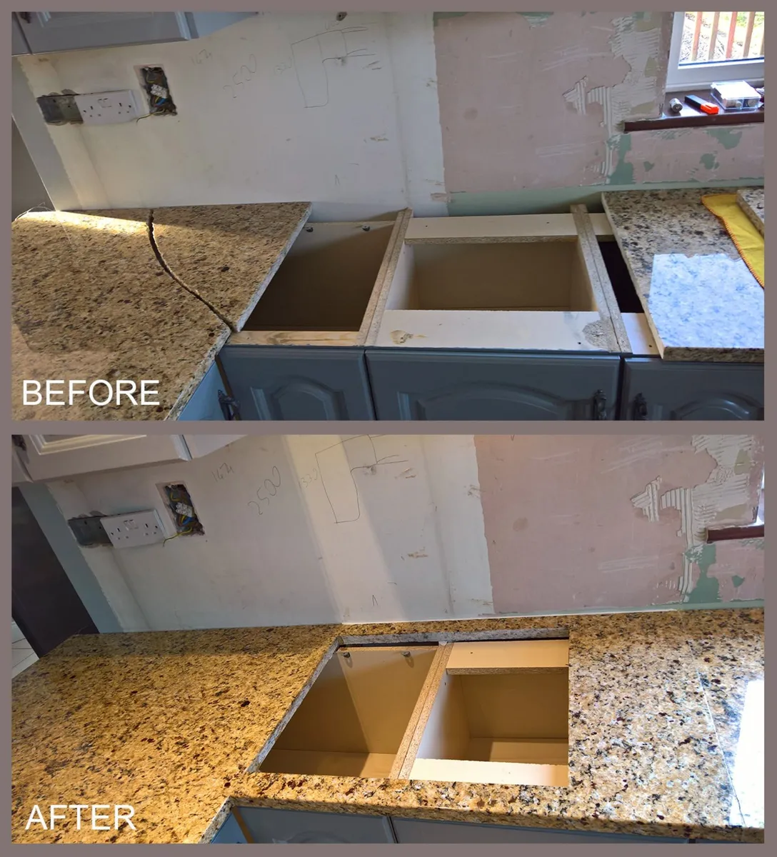 Granite Marble Worktop -Cuts Adjustment Repair - Image 1