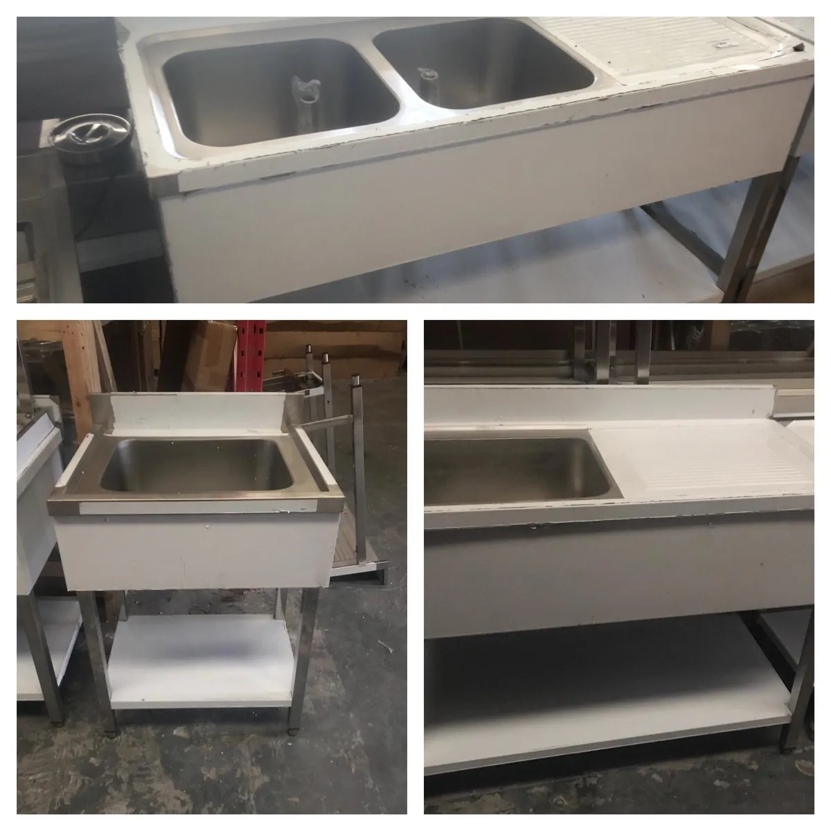 New heavy duty tables +sinks we can stand over - Image 4