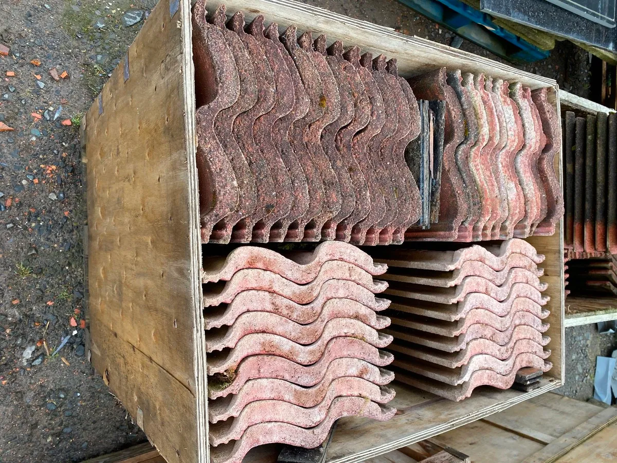 Reclaimed concrete roof tiles various types - Image 3