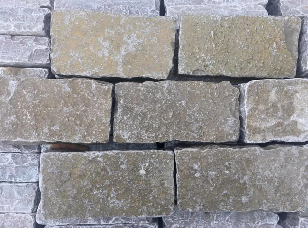 Tumbled Yellow Limestone Cobbles - Image 1