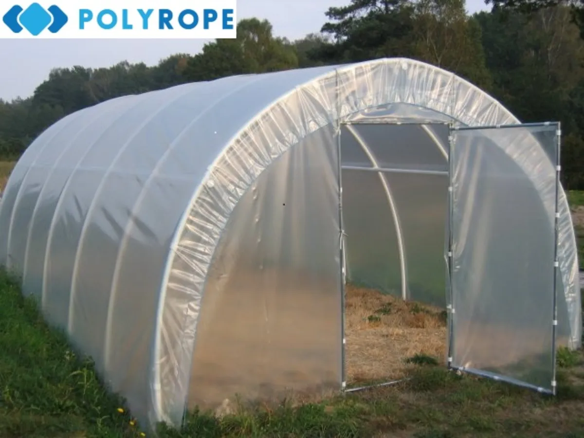 Polythene tunnel plastic cover