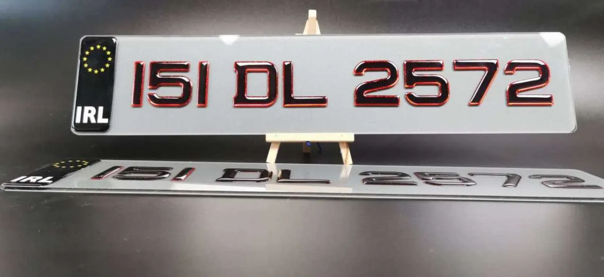 Pair of Tinted 3D Gel Number Plates - Image 3