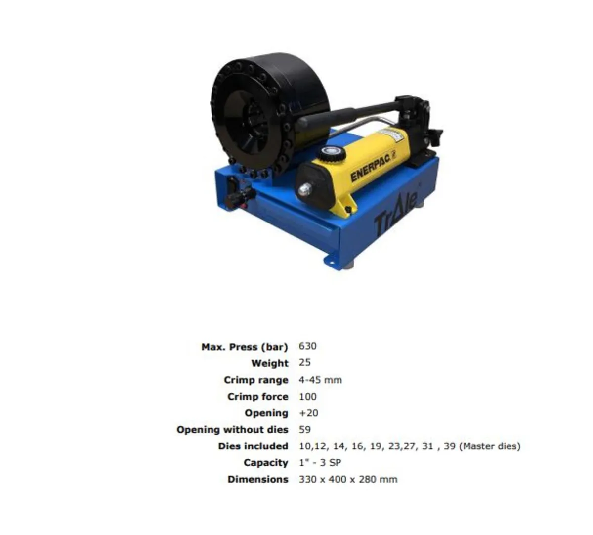 Portable Hydraulic Hose Crimpers