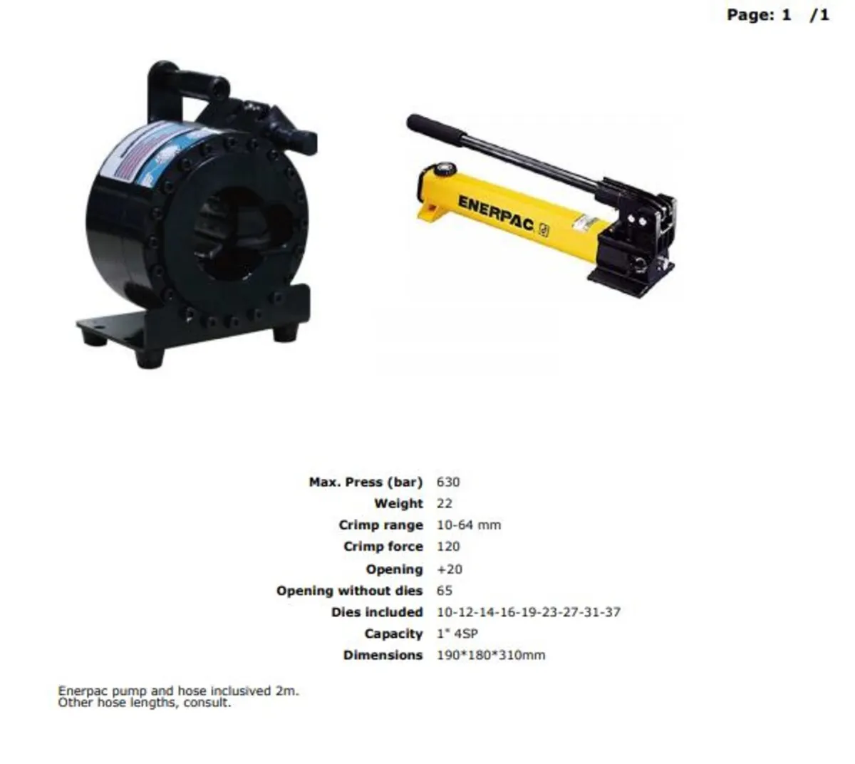 Portable Hydraulic Hose Crimpers - Image 2