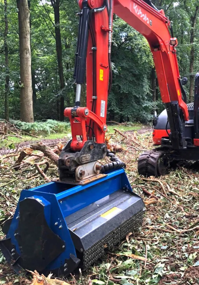 Attachment Hire ,8 to 20 Ton Tree Mulchers