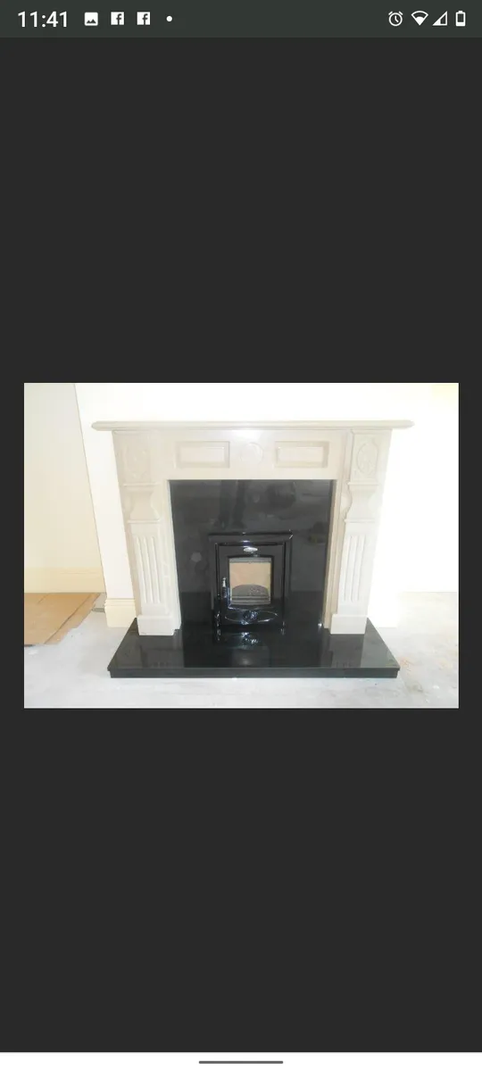 Real marble fireplace - Image 3