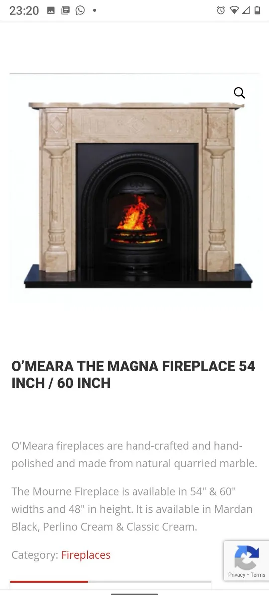 Real marble fireplace - Image 4