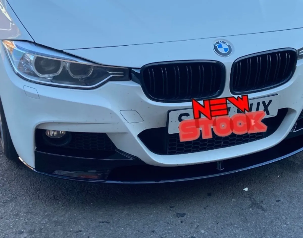 Bmw f30 gloss black front lip