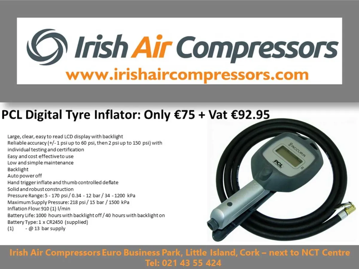 Compressor Accessories..... Digital Tyre Inflator