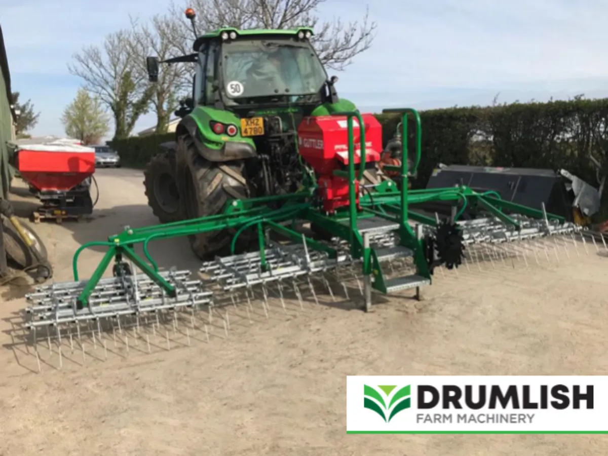 6-Meter Palatine Grass Harrow with Seeder (New) - Image 1