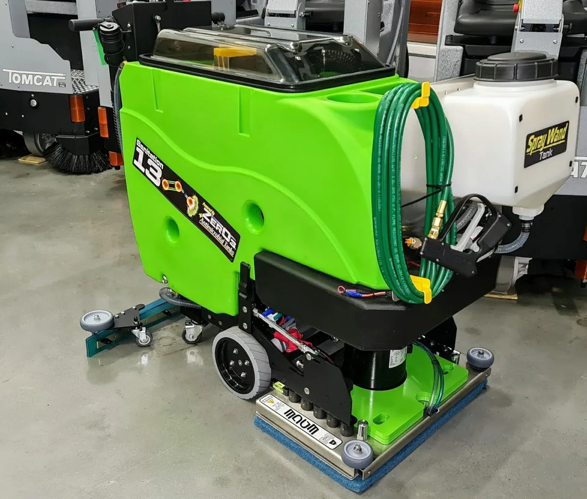 Tomcat Sport Zero Ozone scrubber dryer -sanitising