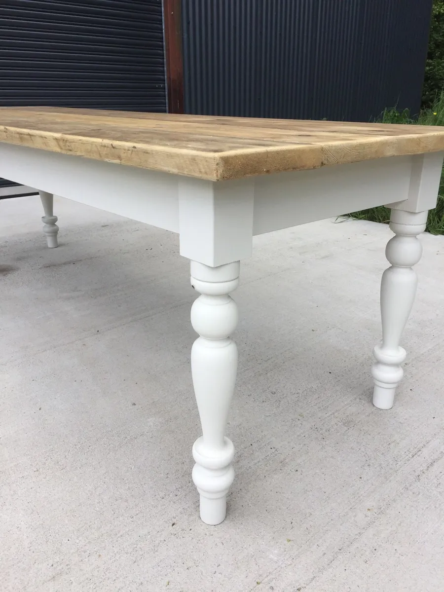 A Country Farmhouse Table  6ft,7ft and 8ft - Image 4