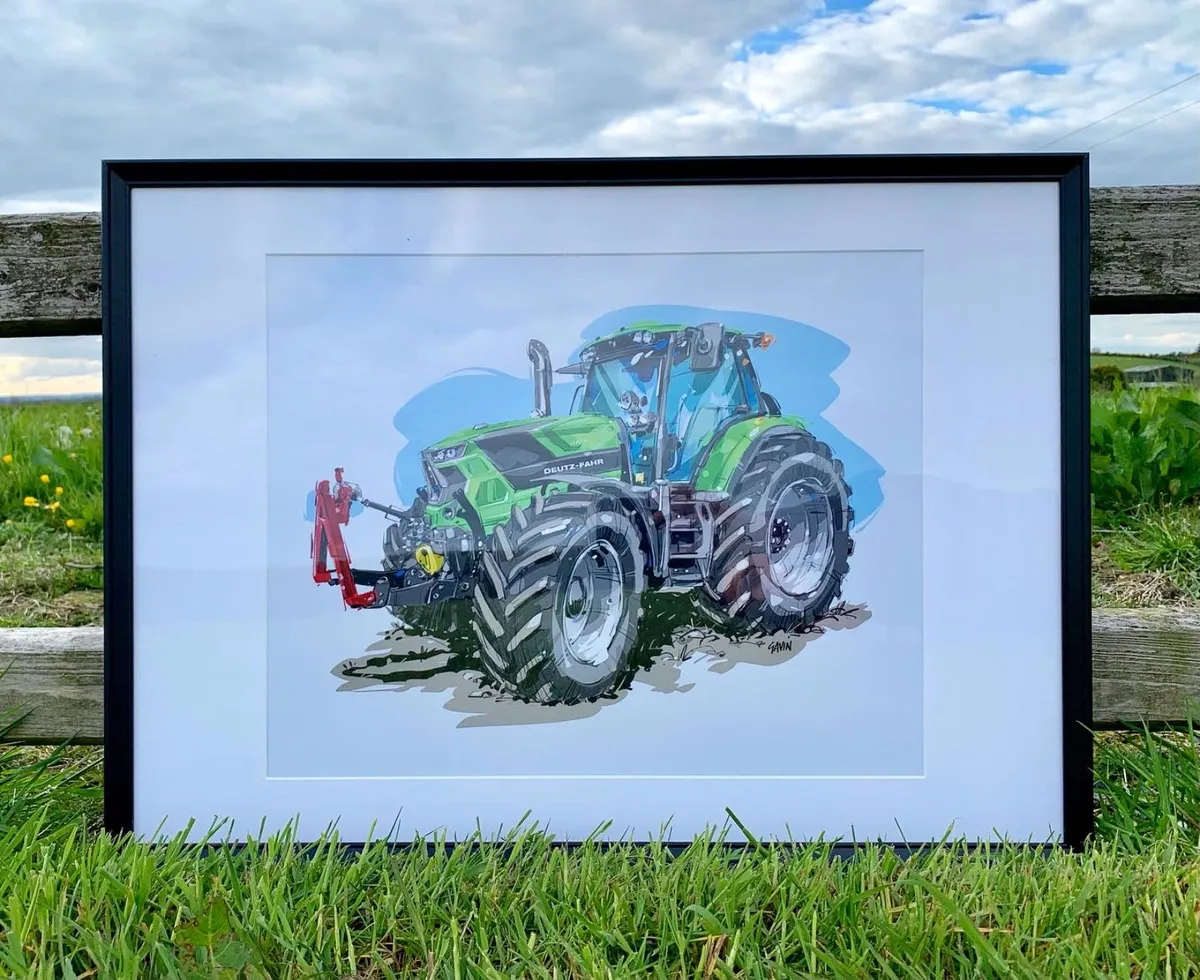 FRAMED PICTURE - Deutz Fahr 6185 RC Shift - Image 2