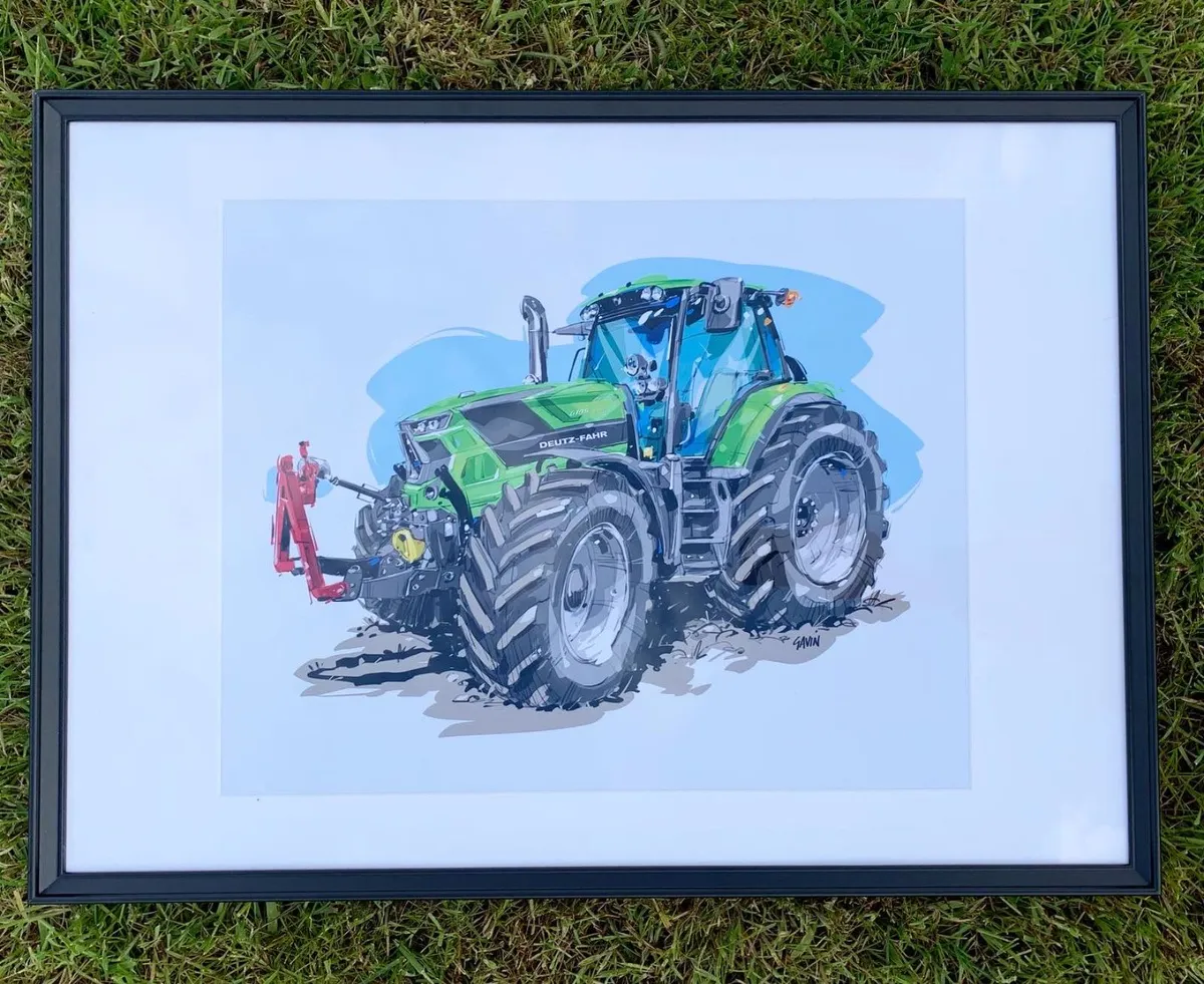 FRAMED PICTURE - Deutz Fahr 6185 RC Shift - Image 3