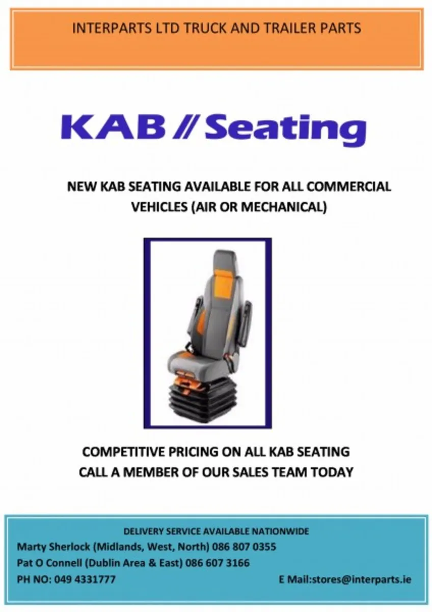 DAF 85CF KAB Seating