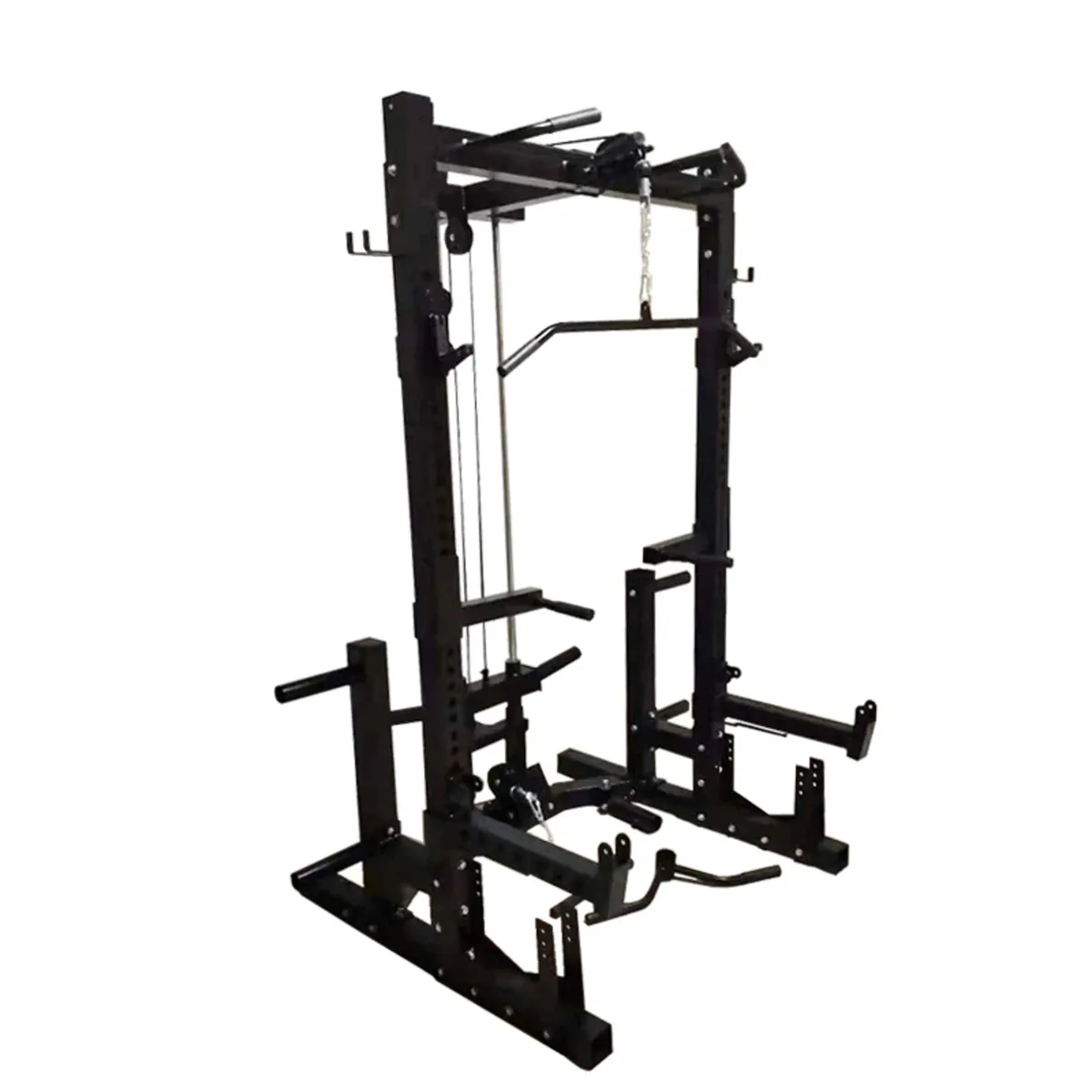 Commercial Half Rack With Lat Pulldown - Low Row - Image 2