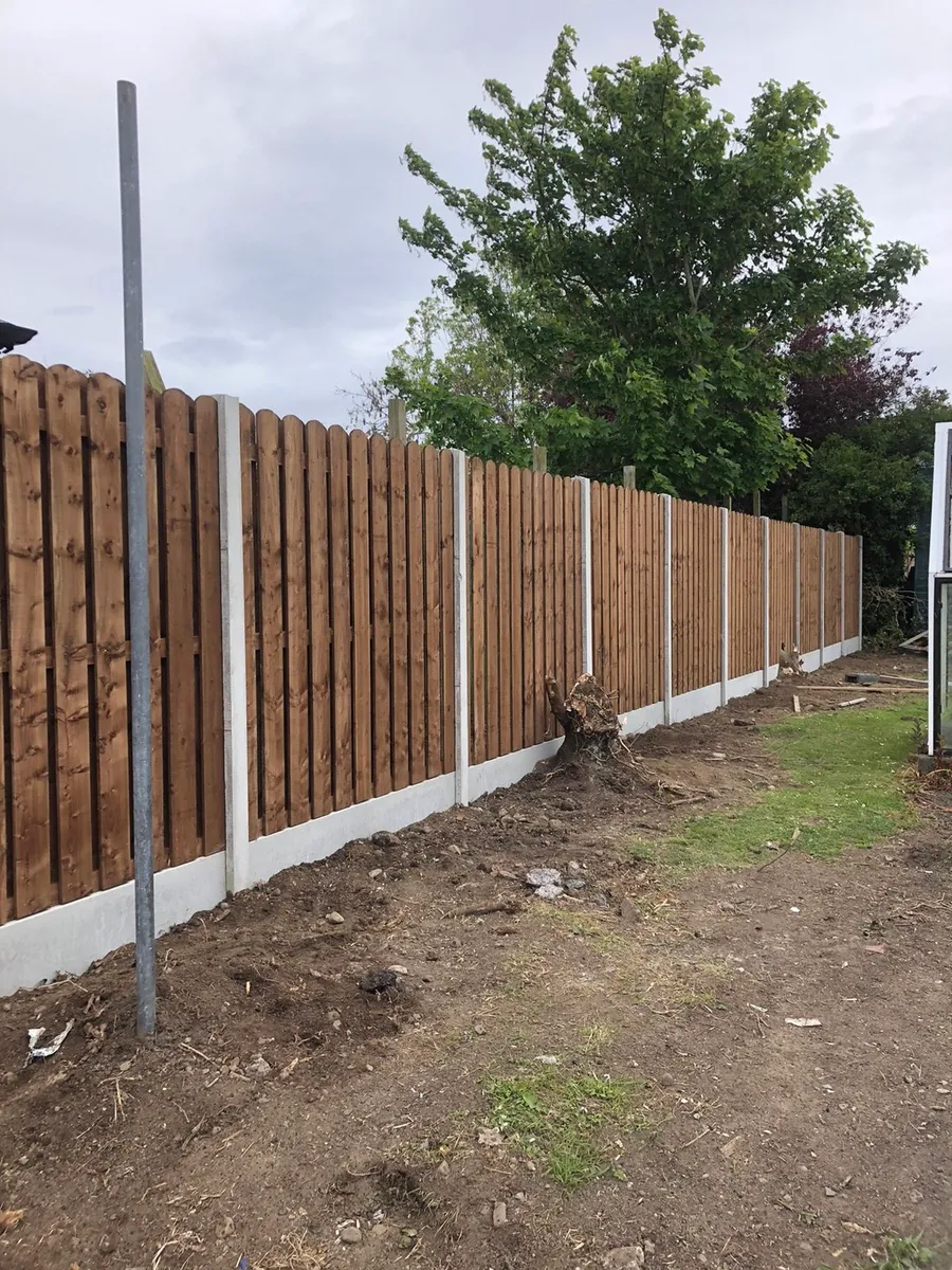 Concrete post and panel fencing - Image 3