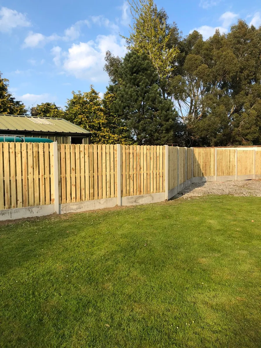 Concrete post and panel fencing - Image 4