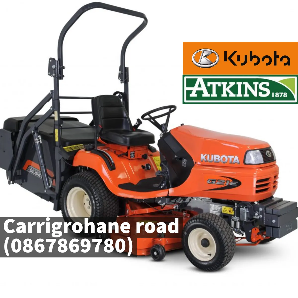 New Kubota G21E Low/High Dump Diesel Mower