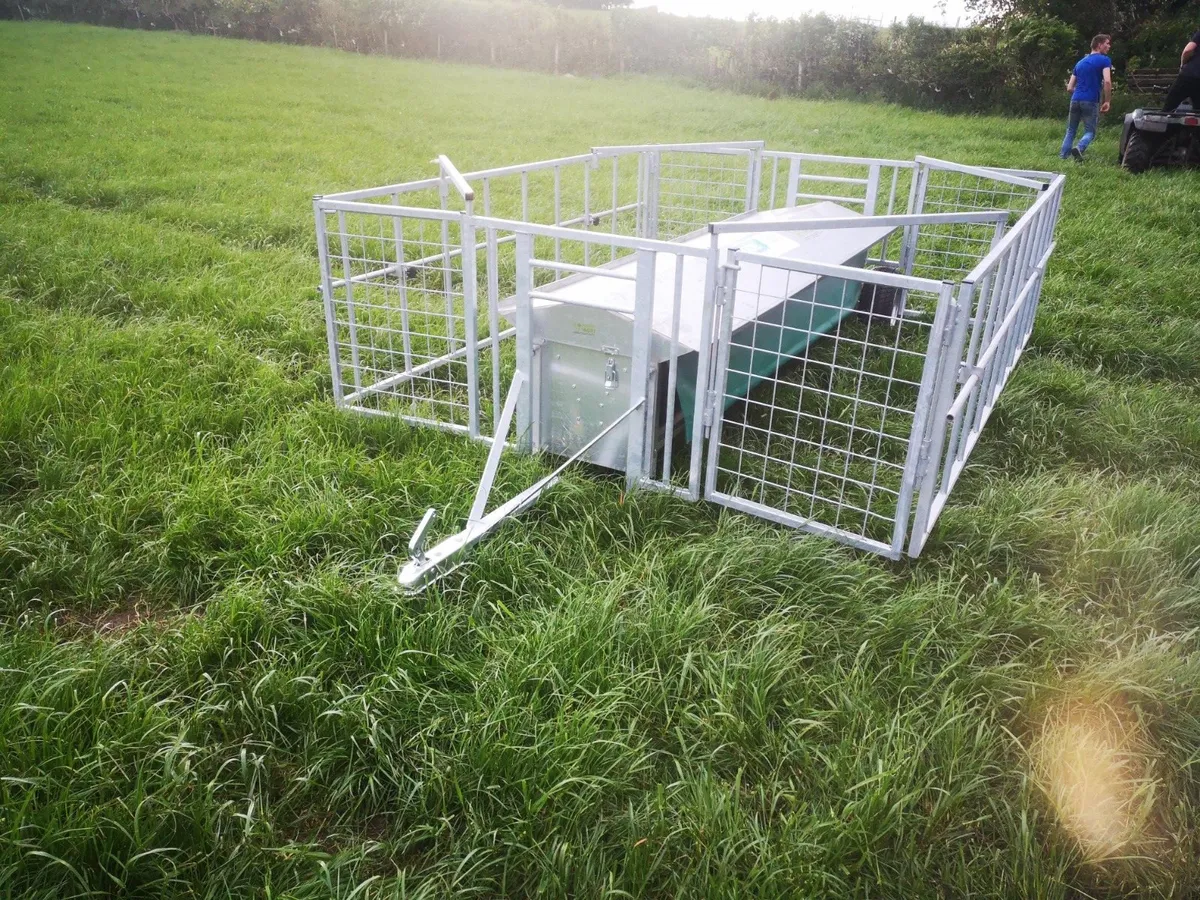 Lamb creep feeders with wheels. - Image 3