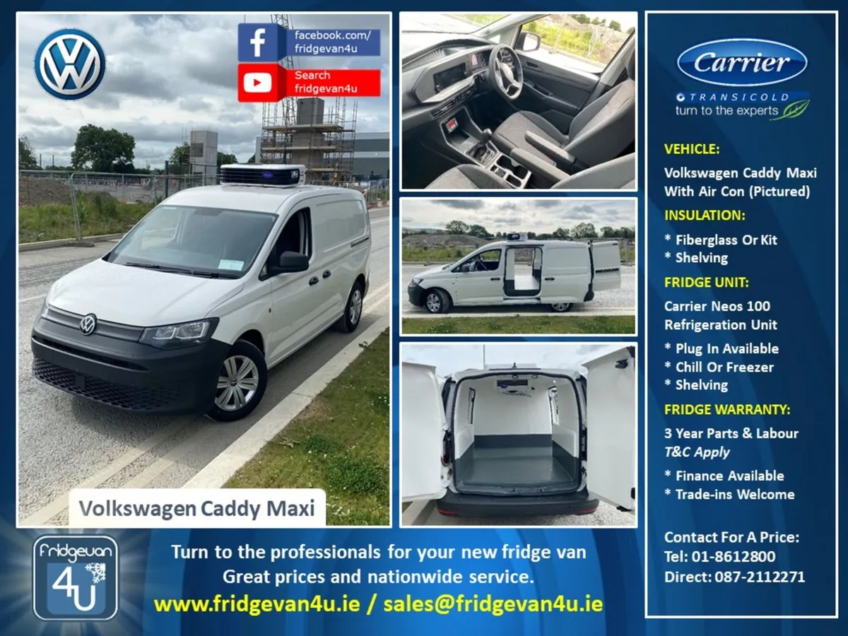 Volkswagen Caddy Fridge Van (www.fridgevan4u.ie)