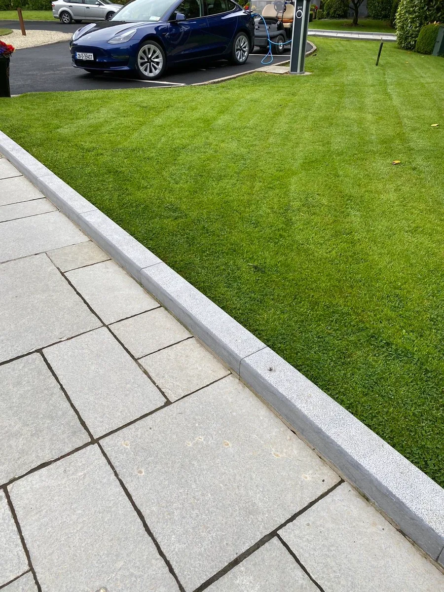 Kilkenny Blue limestone Kerbs 6" x 4" sanded - Image 1