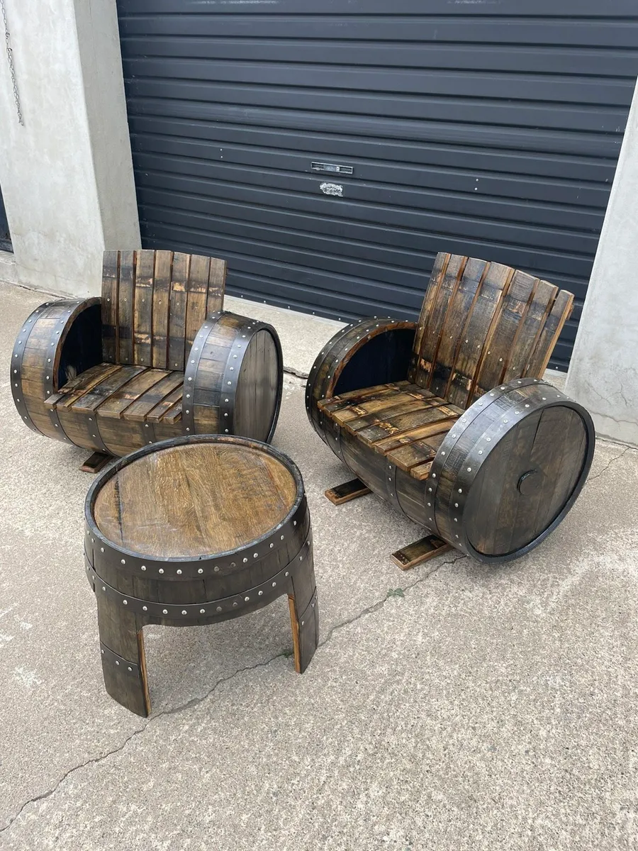 Whiskey barrel planter - Image 3