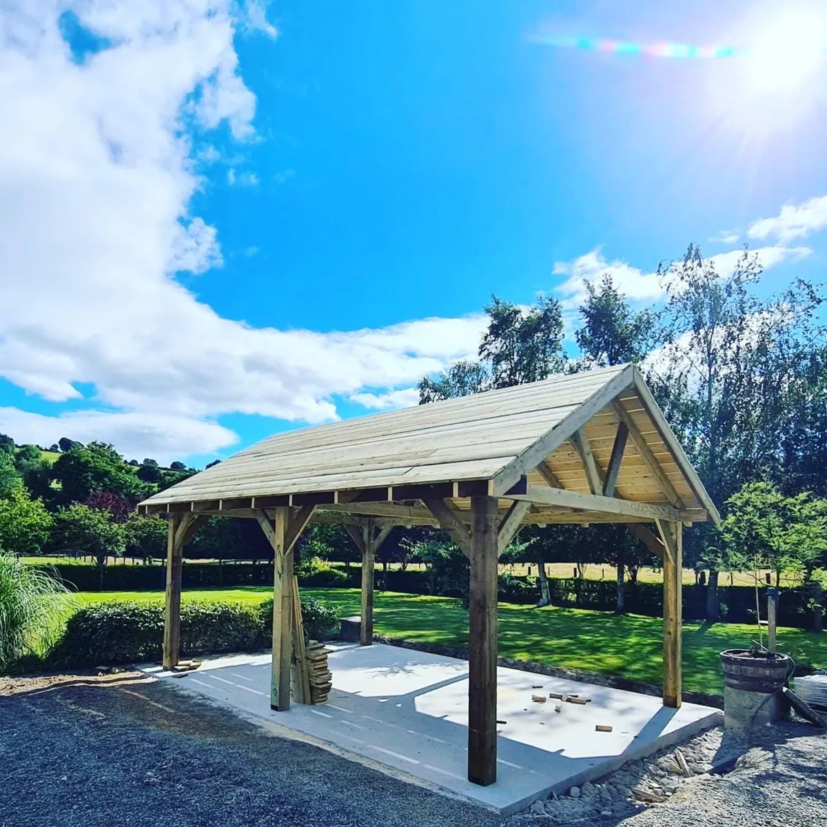 Custom wooden timber Gazebo, shed, pergola. - Image 2