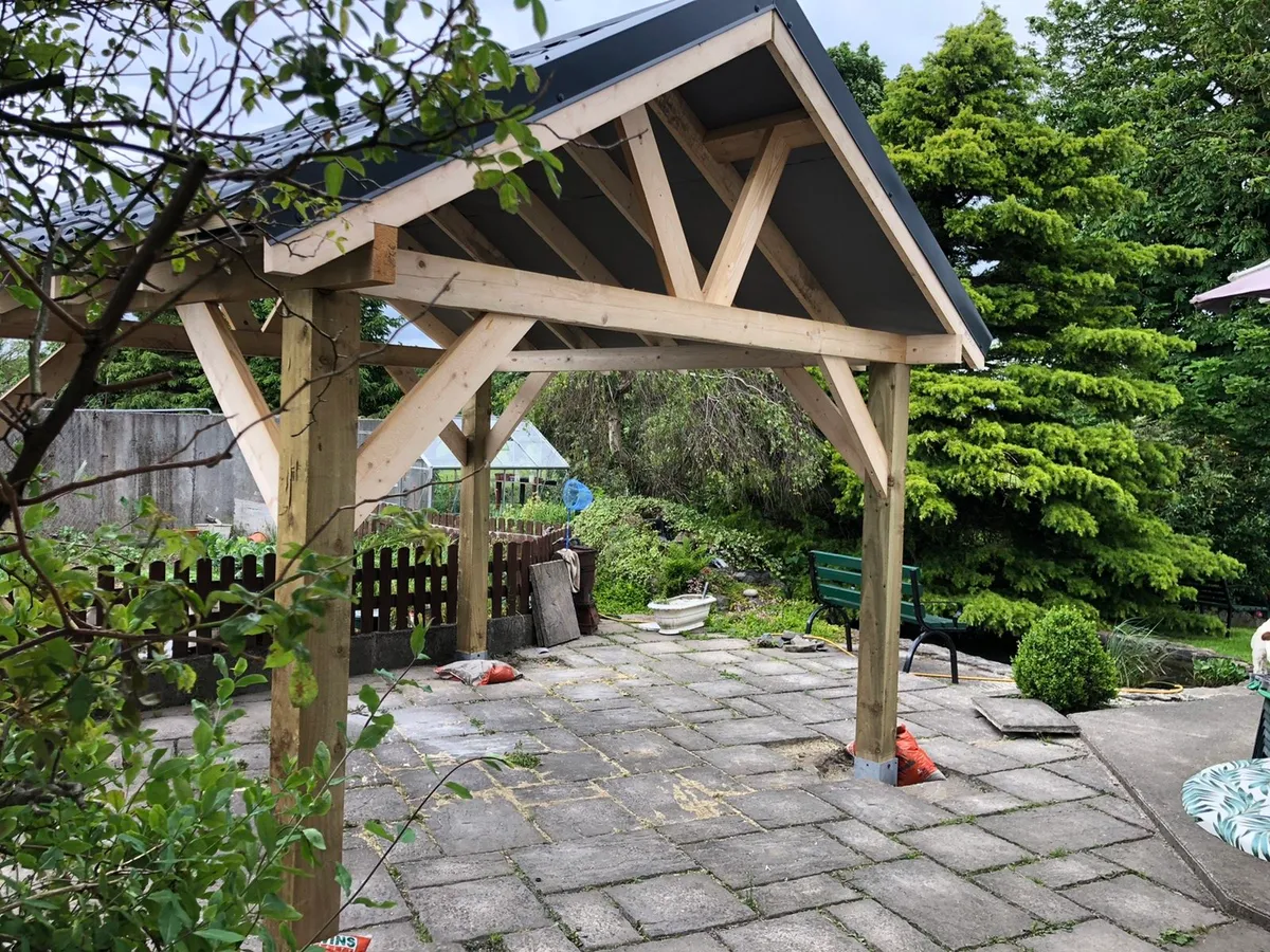 Custom wooden timber Gazebo, shed, pergola. - Image 3