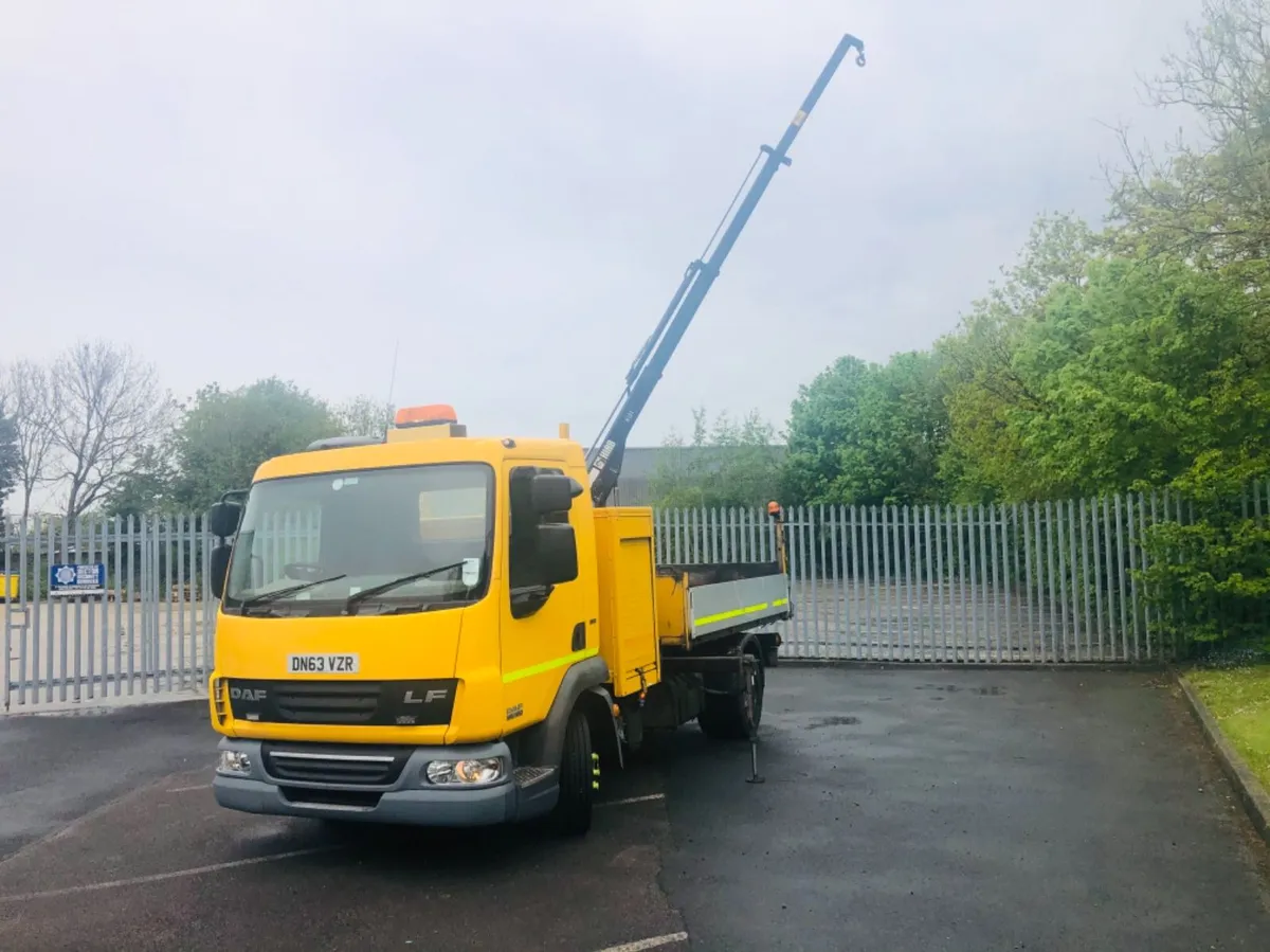 2013 Daf 45/160 7.5 Ton Tipper Crane