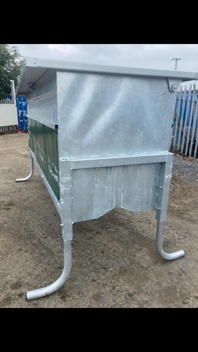 New galvanised cattle feeders