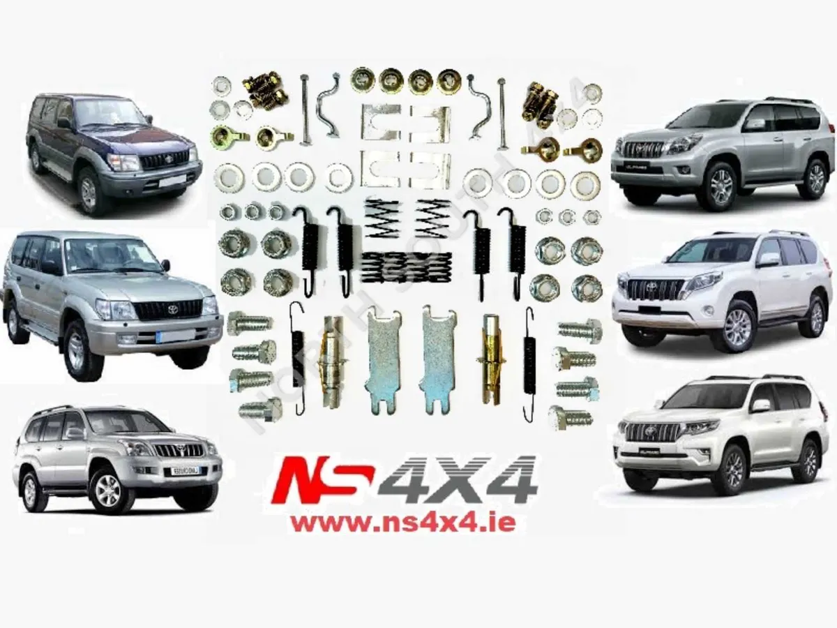 Complete Land Cruiser brake shoe fitting kit - Image 1