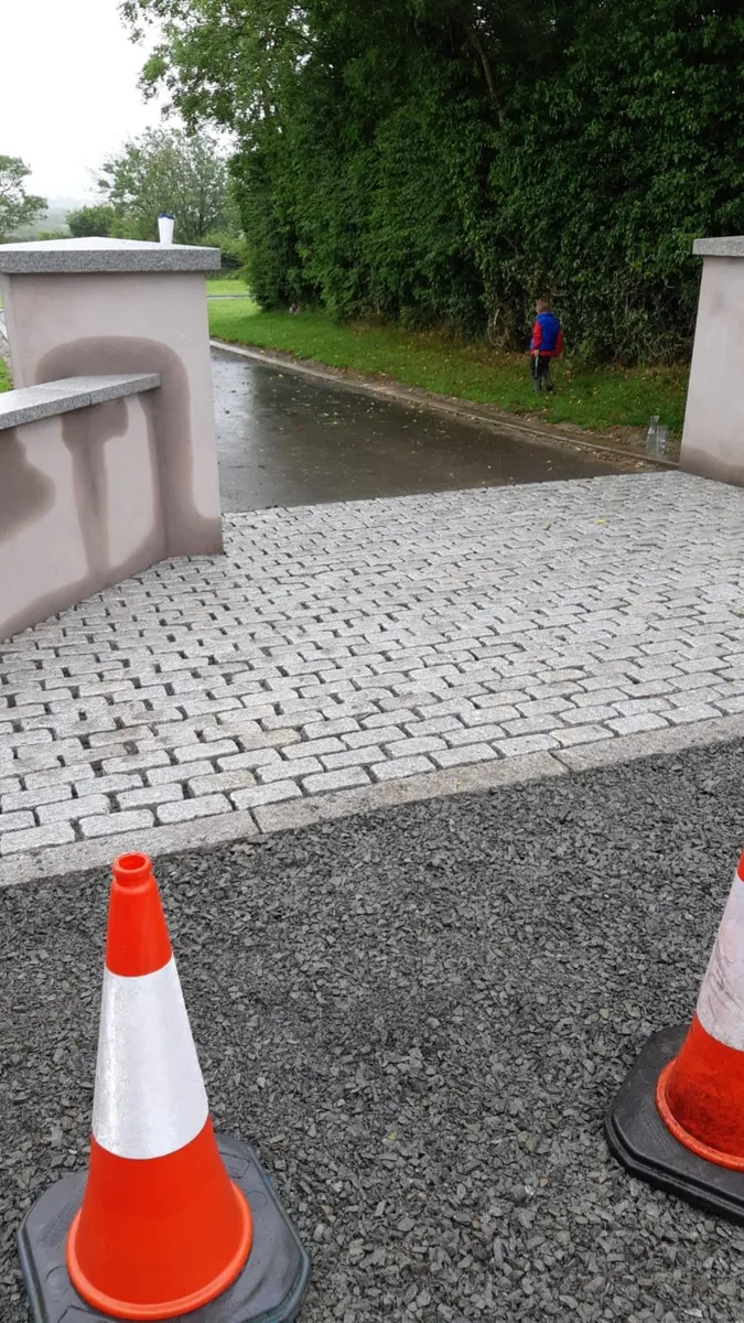 Old style granite cobbles