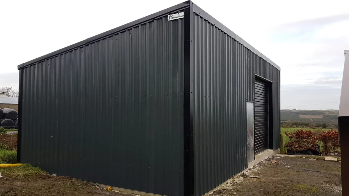 6mx9m lean to kit shed