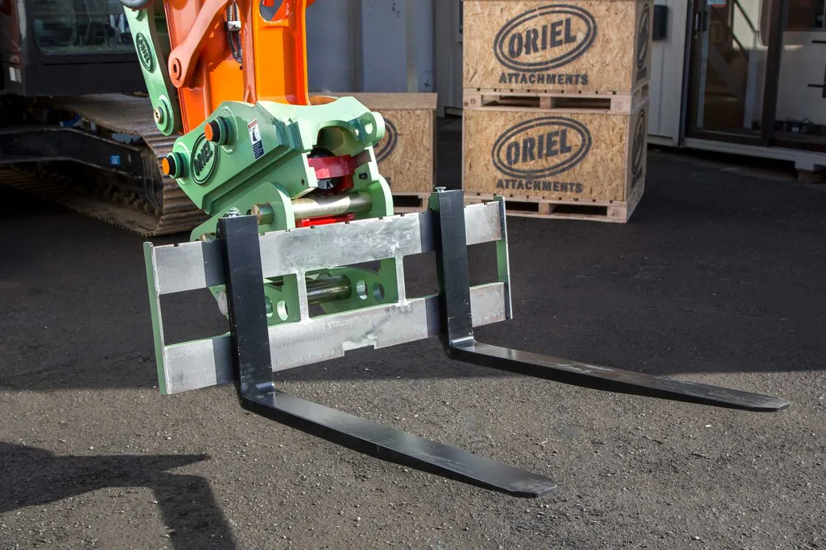 Excavator Pallet Fork Attachment