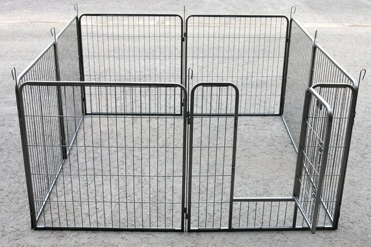 Heavy Duty Puppy Play Pen, Size Medium (80cm High) - Image 1