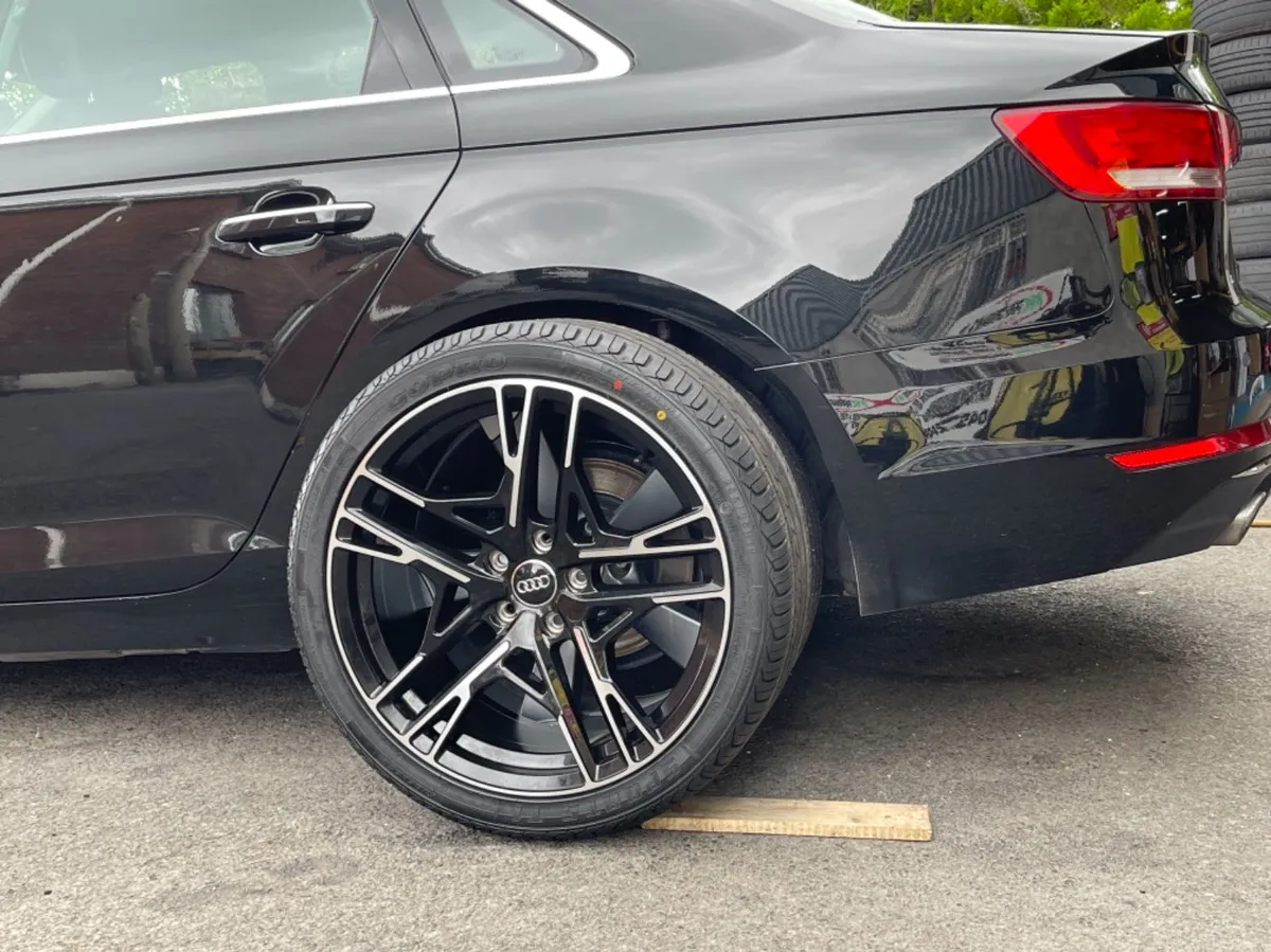 19” black polished Audi 5x112