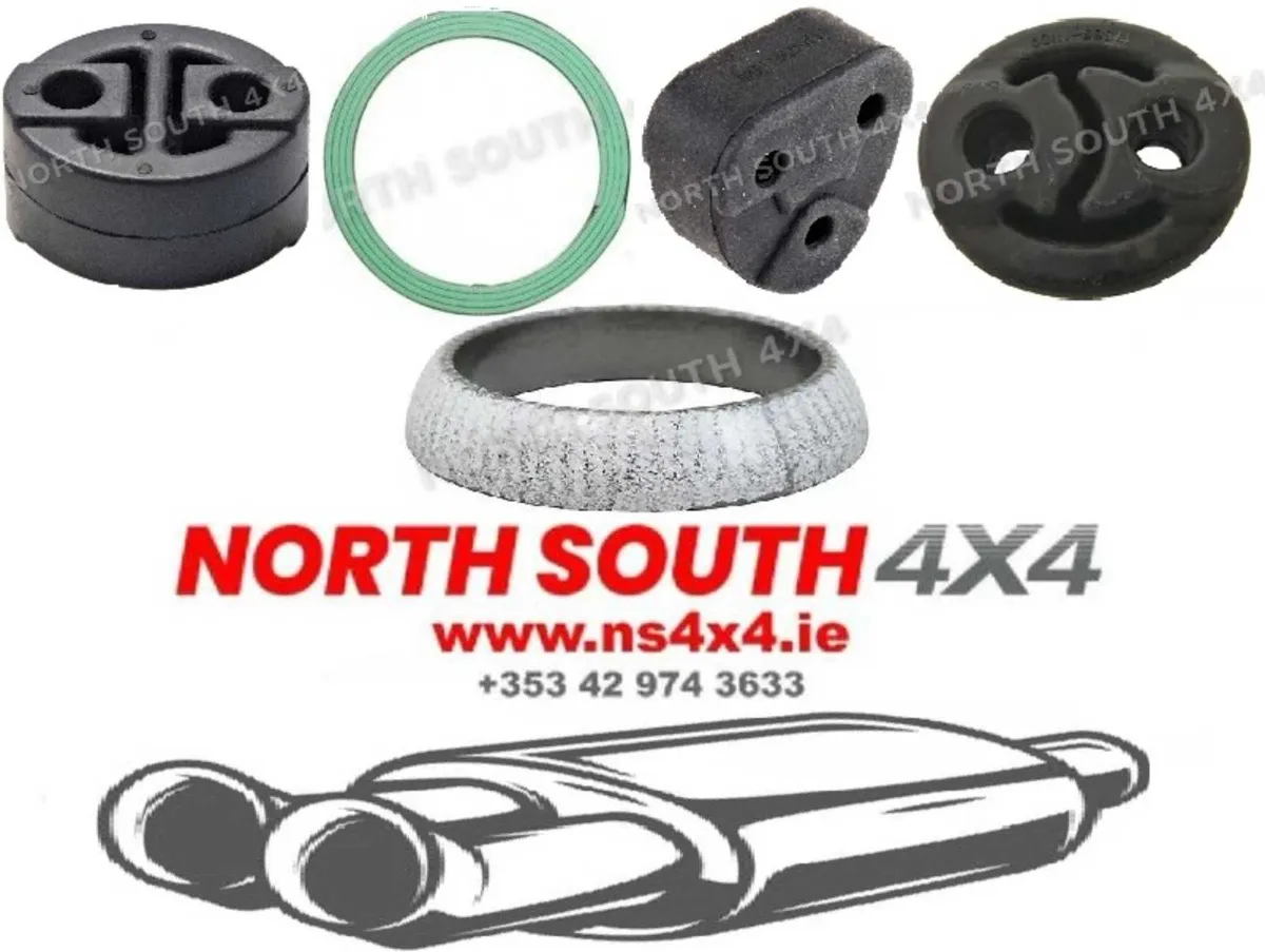 Toyota 4x4 exhaust supports and gaskets - Image 1