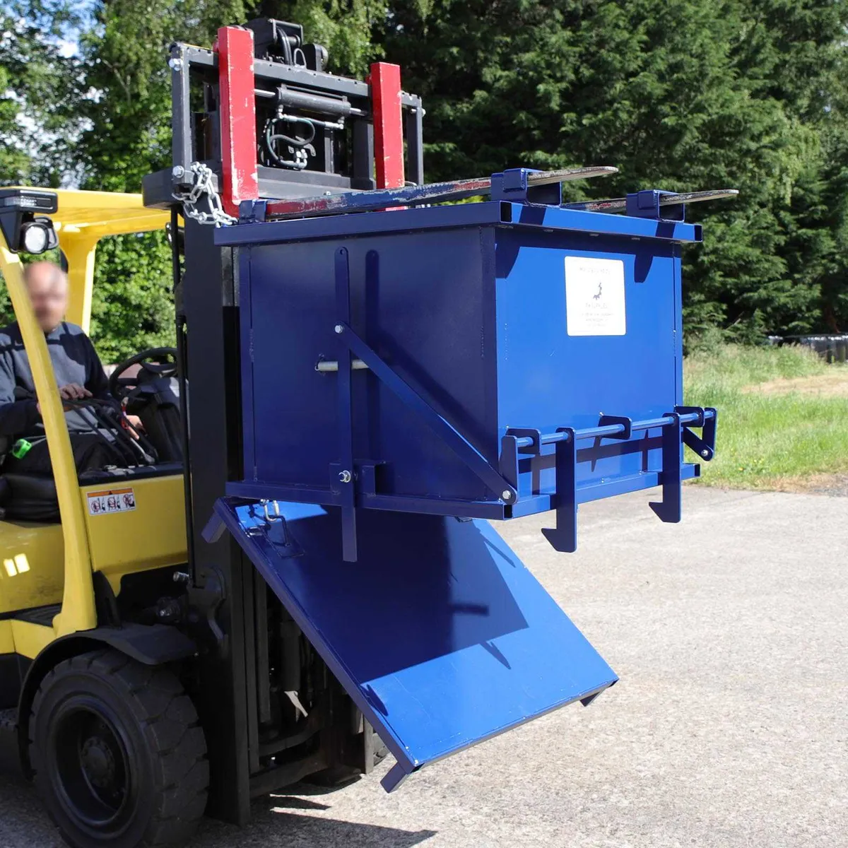 Forklift Drop Bottom Bin Skip - Image 4