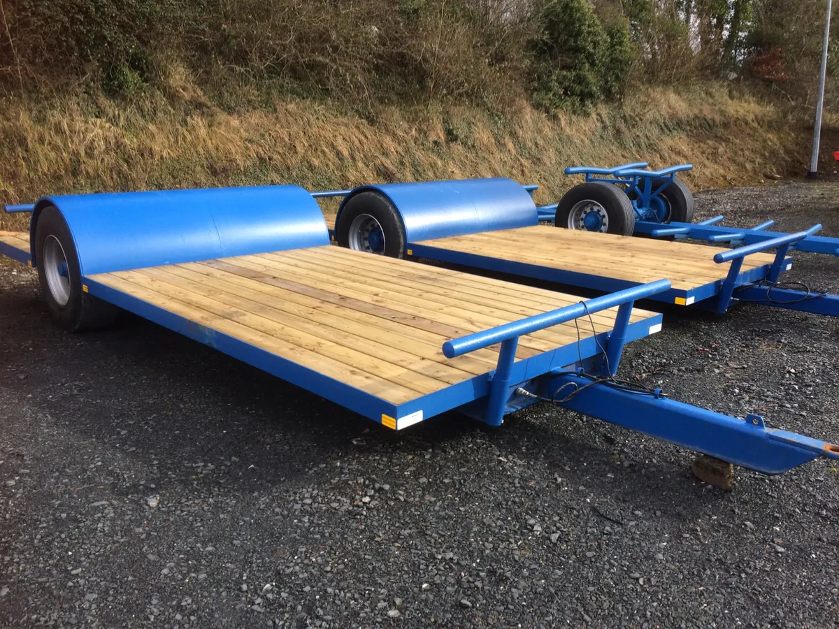 Bale trailers. Flat and barred - Image 3